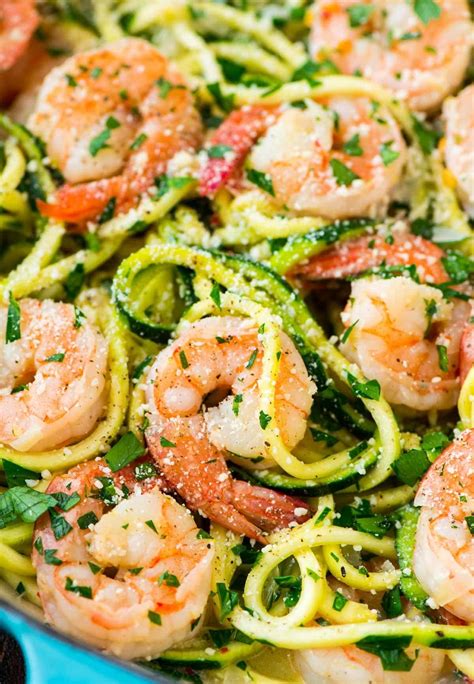 Healthy Shrimp Scampi with Zucchini Noodles