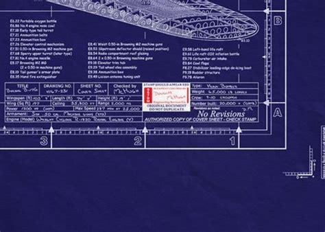 BOEING B-17 Blueprint Of The FLYING FORTRESS | Etsy