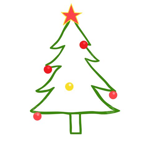 Christmas Tree Creative Strokes, Christmas Tree, Christmas, Cartoon Decoration PNG Transparent ...