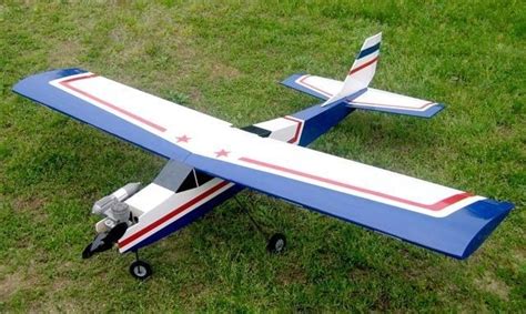 65in Balsa Aviator-40 Trainer Electric/Nitro Powered RC Plane ARF Kit ...