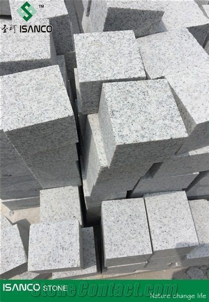 Different Colors Granite Walkway Pavers G341 Grey Granite Cube Stone ...