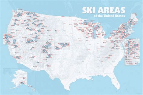 Usa Map Ski Resorts - Hiking Map