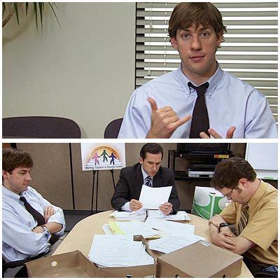 ew:best jim halpert pranks | Jim halpert, Pranks, Jim pam