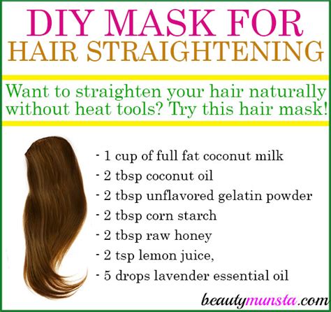 Homemade Hair Straightening Mask - beautymunsta