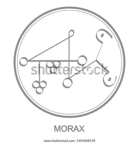 Vector Icon Symbol Demon Morax Sigil Stock Vector (Royalty Free ...