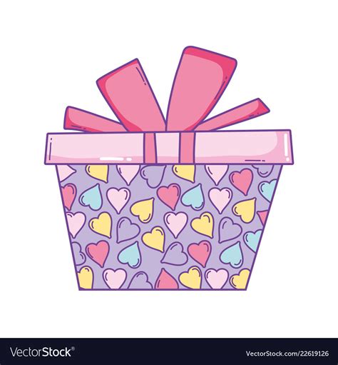 Birthday giftbox cartoon Royalty Free Vector Image