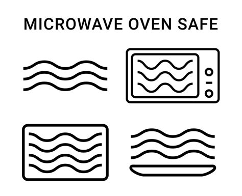 Microwave oven safe symbol vector container cooking isolated oven safe symbol microwave 12647712 ...