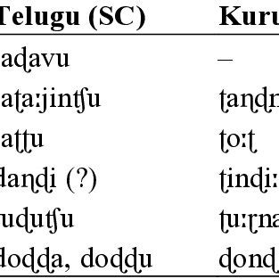 Evidence of retroflex consonant harmony in North Dravidian | Download Scientific Diagram