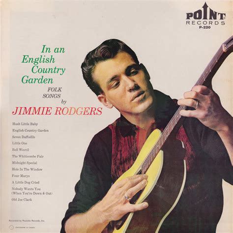 Jimmie Rodgers – In An English Country Garden - Folk Songs By Jimmie Rodgers (Vinyl) - Discogs