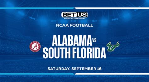 Alabama vs South Florida Prediction, Picks and Odds