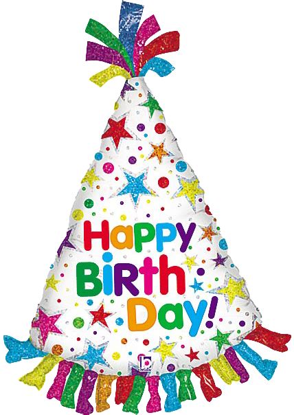 Happy Birthday Party Hat Clipart - Full Size Clipart (#3447523) - PinClipart