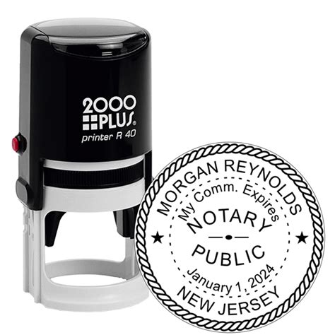 New Jersey Notary Rectangle Seal - Simply Stamps