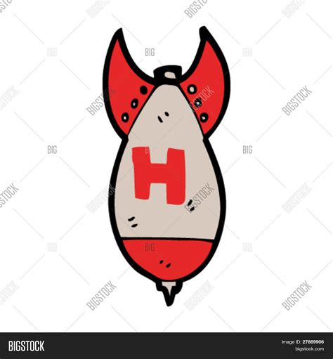 H Bomb Cartoon Vector & Photo (Free Trial) | Bigstock