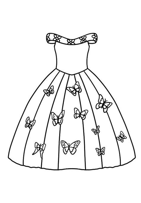 a dress with butterflies on it