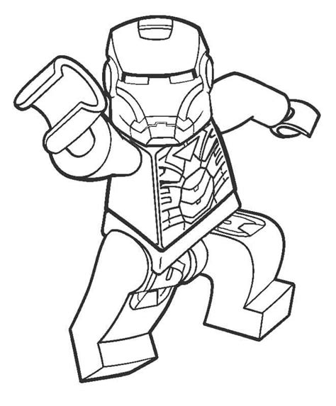 Lego Iron Man Coloring Pages - Free Printable Coloring Pages for Kids