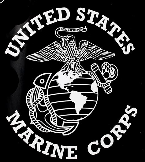 Usmc Logo Black And White