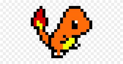 Urutan Anime Pokemon Drawings Charmander Pixel Grid - IMAGESEE