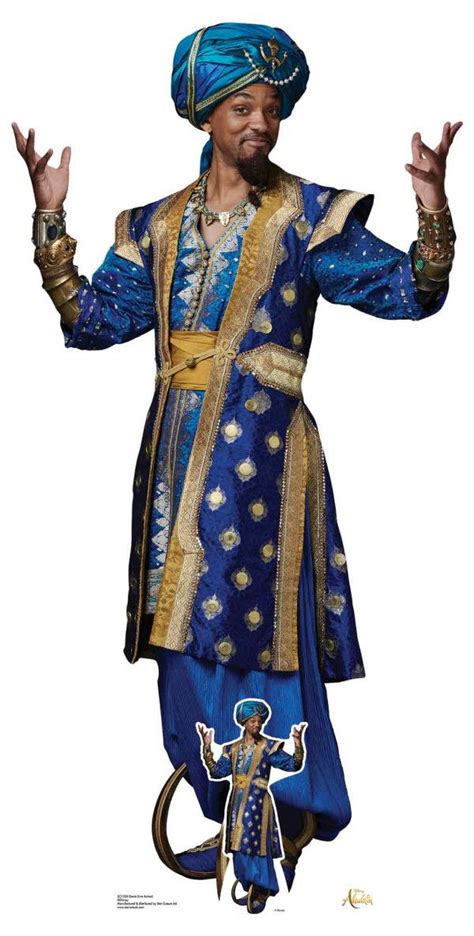 Figurine en carton taille réelle Will Smith Genie d'Aladdin Disney H ...