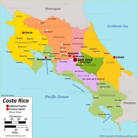 Map of Costa Rica