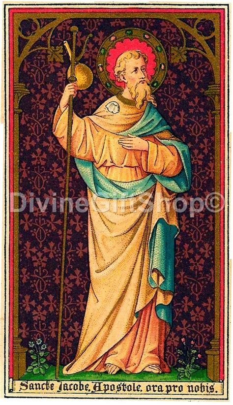 St James the Greater Apostle Icon Print Patron Saint of | Etsy