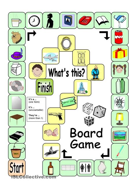 Board Game - WhatÂ´s this? Its a ... | ESL Teaching | Juegos para aprender ingles, Juegos para ...