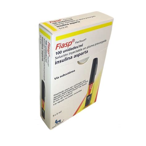 FIASP FLEXTOUCH 100 UI/ML 5 PLUMAS PRE 3 ML