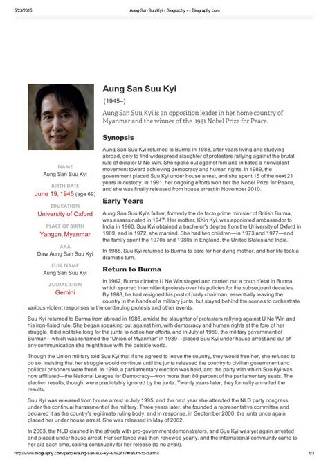 (PDF) Aung San Suu Kyi - Biography - - Biography - DOKUMEN.TIPS