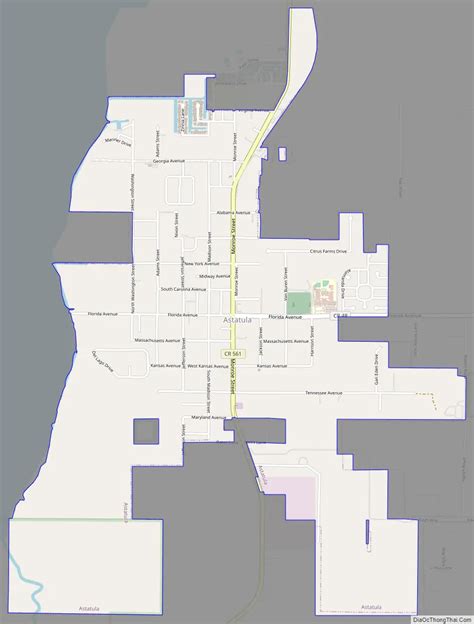 Map of Astatula town