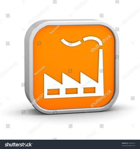 Factory Sign On A White Background. Part Of A Series. Stock Photo 93948133 : Shutterstock