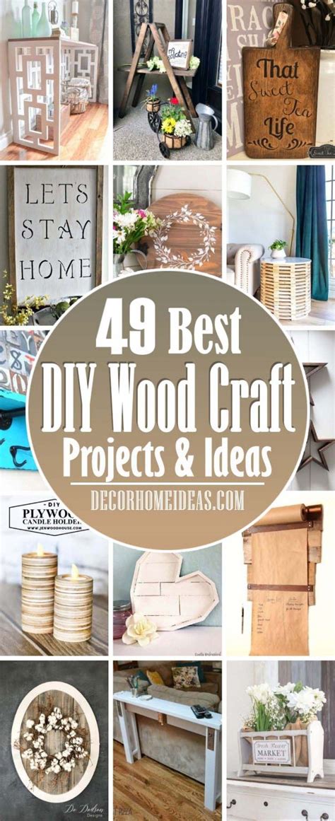 48 Beautiful DIY Wood Craft Projects That Are Easy To Do