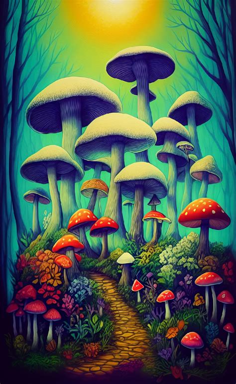 Download Ai Generated, Mushrooms, Fantasy. Royalty-Free Stock Illustration Image - Pixabay