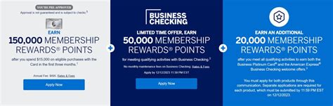 Amex Business Platinum & Checking Offer: Up to 220K Bonus