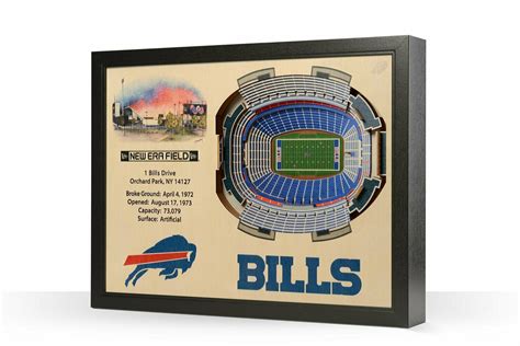 Buffalo Bills 25 Layer StadiumViews 3D Wall Art