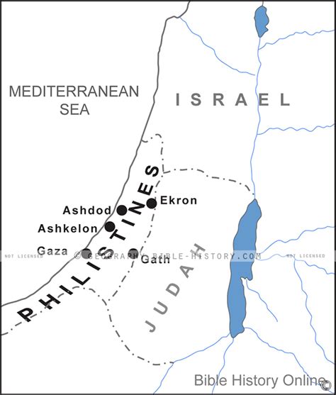 Philistines Map