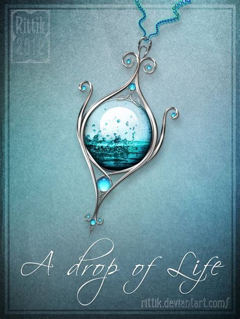 Amulet - A drop of Life by Rittik on DeviantArt | Tinh thể, Dây chuyền, Kỳ ảo