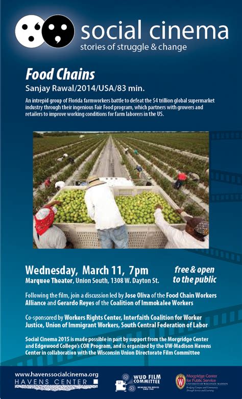 Food Chains showing on campus March 12 | Driftless Region Food & Farm Project