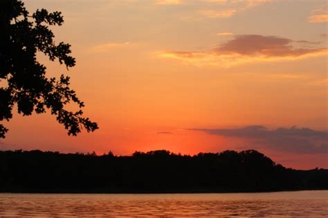 Sunset At Lake Murray Oklahoma Free Stock Photo - Public Domain Pictures