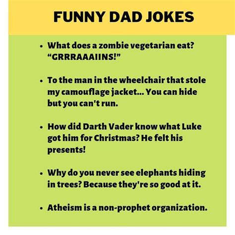 Printable Dad Jokes