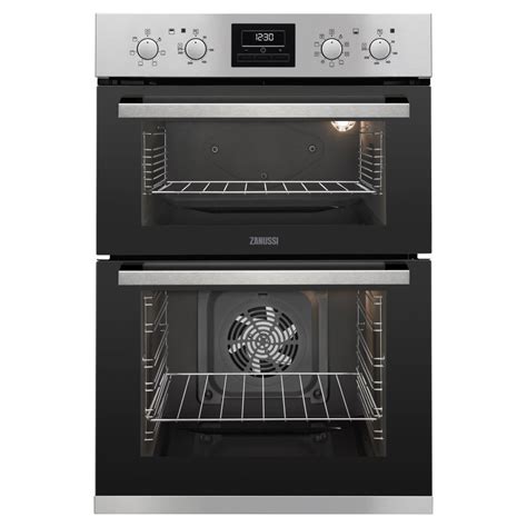 Zanussi ZOD35802XK 60cm Built-In Electric Double Oven in St/Steel, A Rated