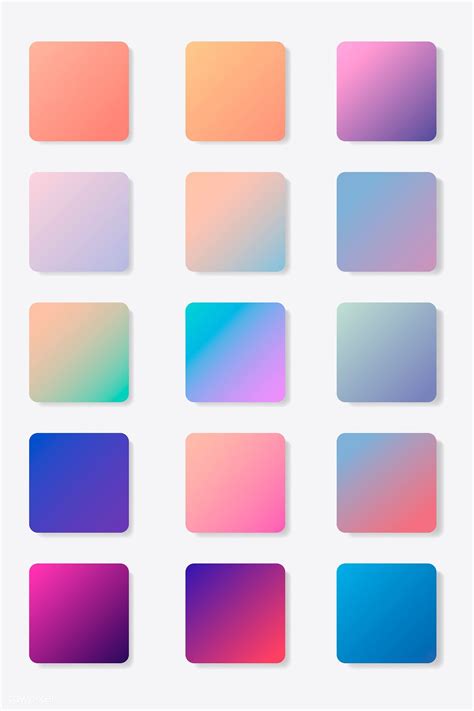 Colorful gradient background vector set | premium image by rawpixel.com #vector #vectoart ...