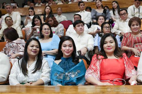 President Rodrigo Roa Duterte’s family members attends his Fourth State ...