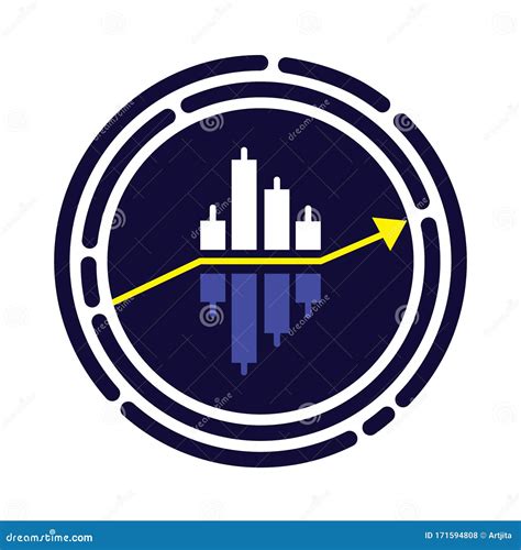 Trading Forex Icon Vector. Bue Stock Market Sign. Simple Binary Options Illustrations Stock ...