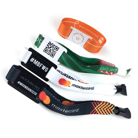 Adjustable Fabric Rfid Wristband / Bracelet Nfc Tag Smart Rfid Band For Festival Events