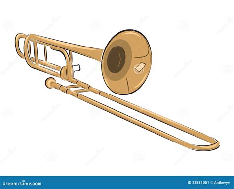 Musical Instrument Trombone Illustration Stock Image - Image: 23531051