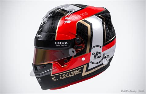 Fictional Charles Leclerc Helmet design | Cover by DaiMOnHU on DeviantArt