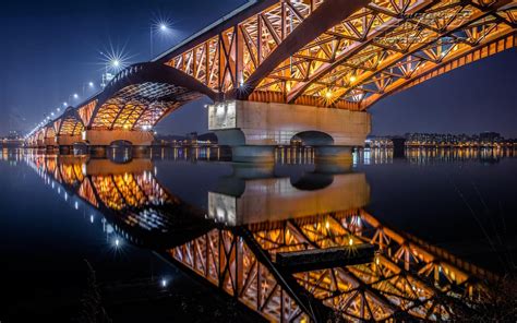 The Seongsu Bridge Is The Bridge On The Han River In Seoul, South Korea ...