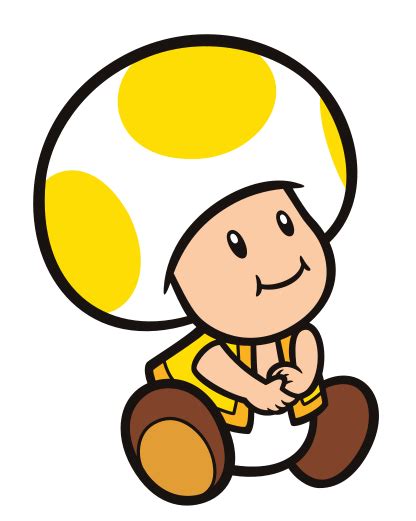 File:Yellow Toad vector art.svg - Super Mario Wiki, the Mario encyclopedia