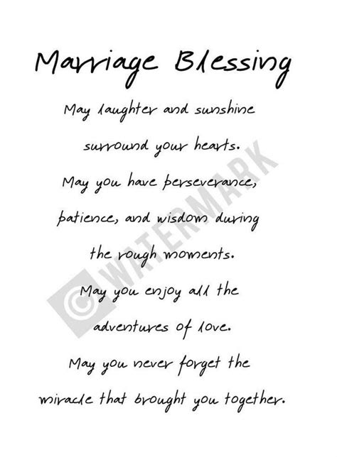 Personalized Wedding Prayer Wedding Blessing Marriage - Etsy