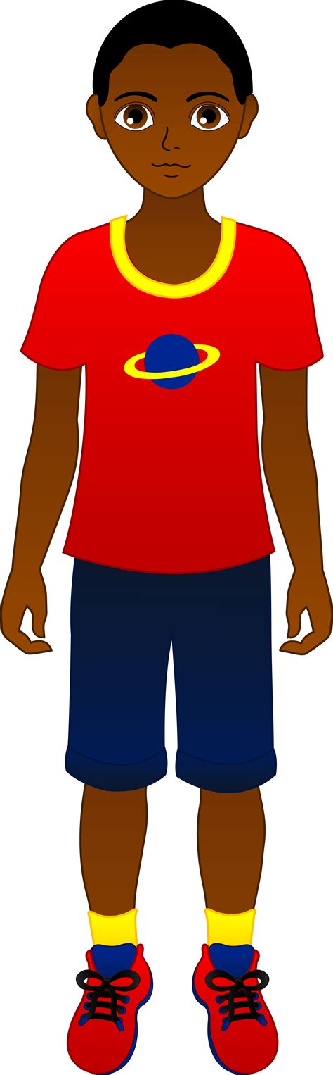 Black Hair Boy Clipart Clipar - Cartoon African American Boy - Png Download - Full Size Clipart ...
