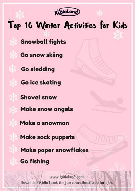 Top 10 Fun Winter Activities For Kids - KidloLand